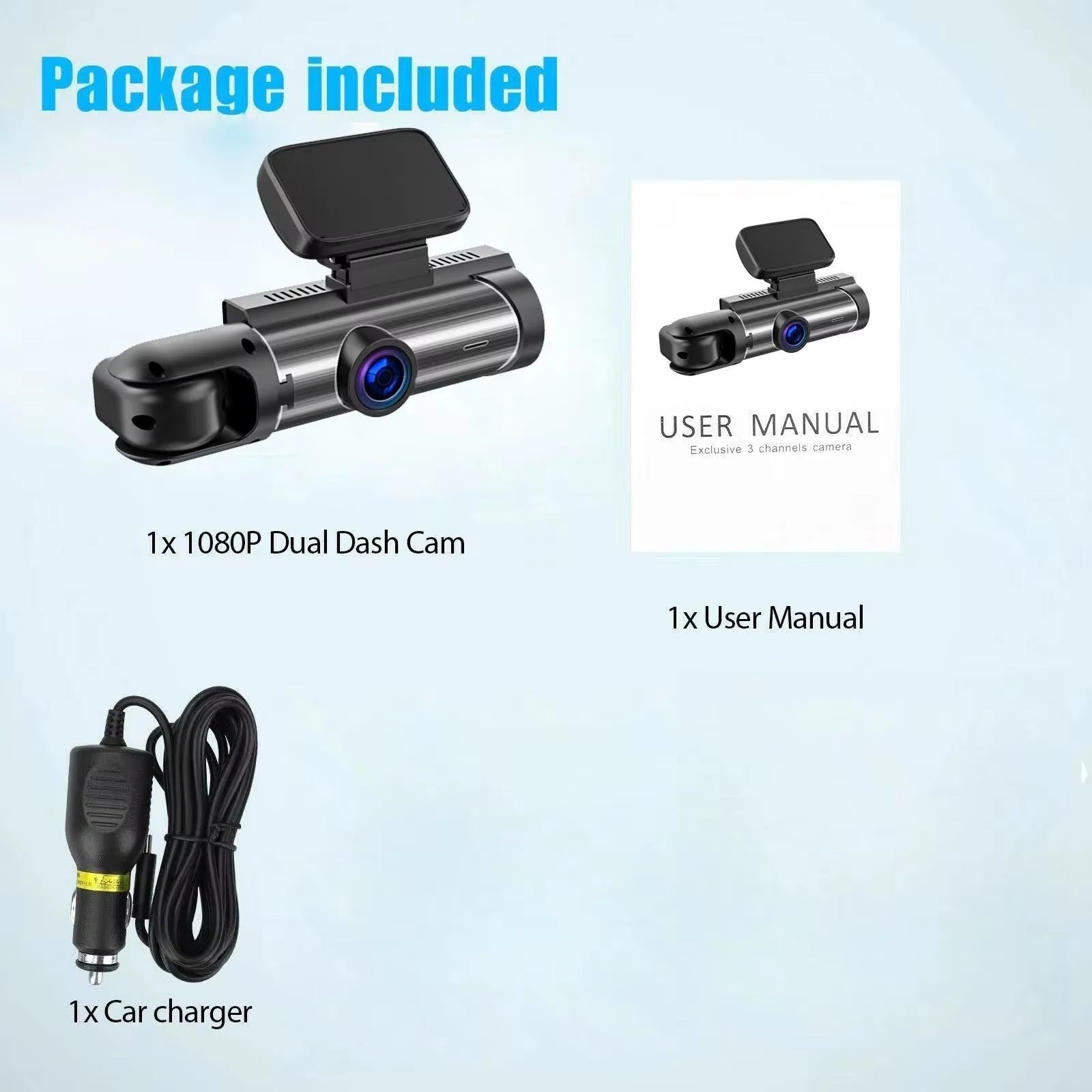 1080 FRONT CAMERA AND IN CAR CAMERA